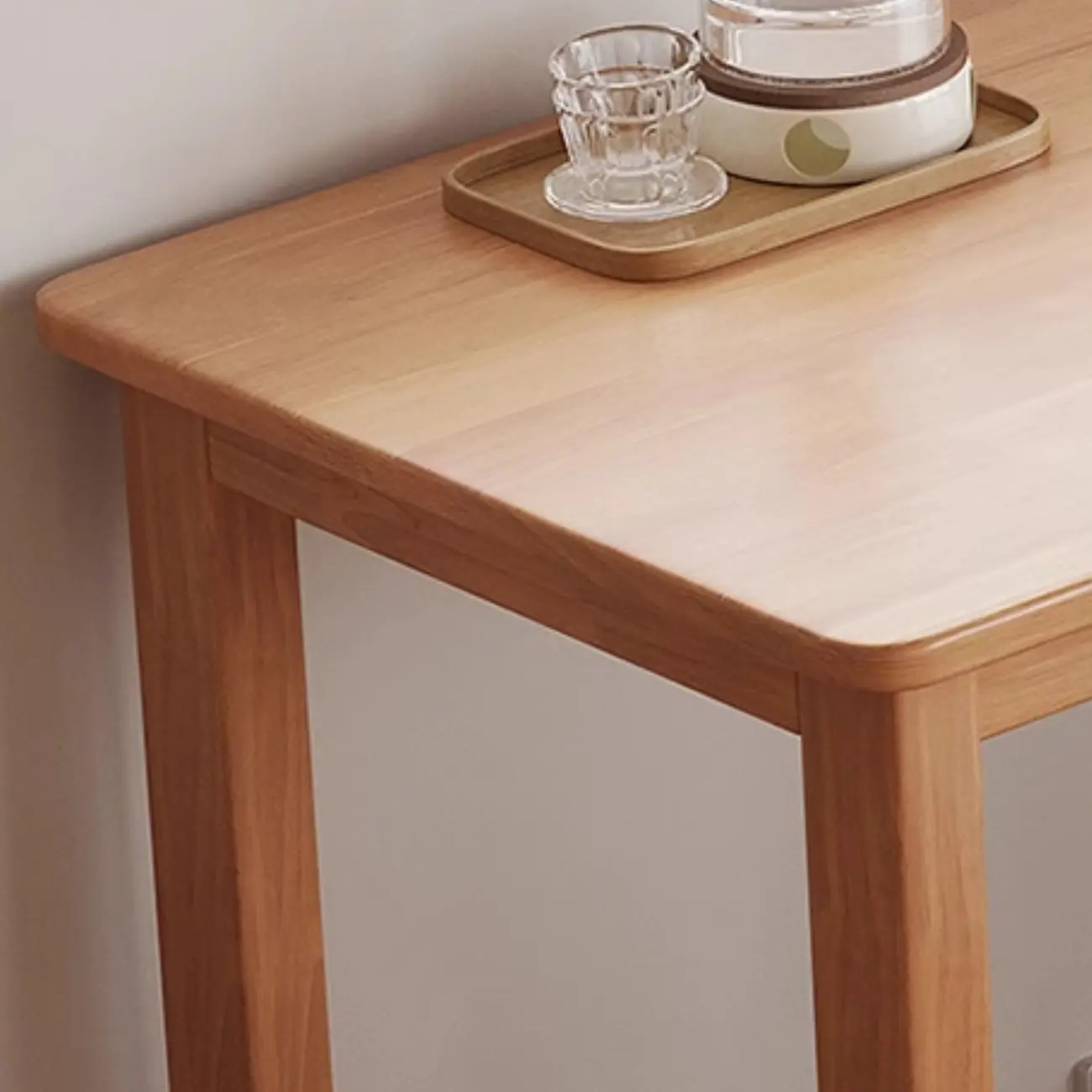 Modern Rubberwood Bar Tables with Trestle Base