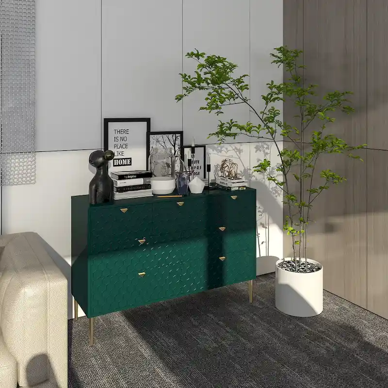 Morden Wood Furniture 7 Drawer Dresser Chest