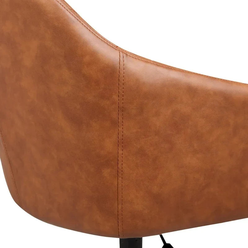 Office Desk Chair, Tufted PU Leather Upholstery