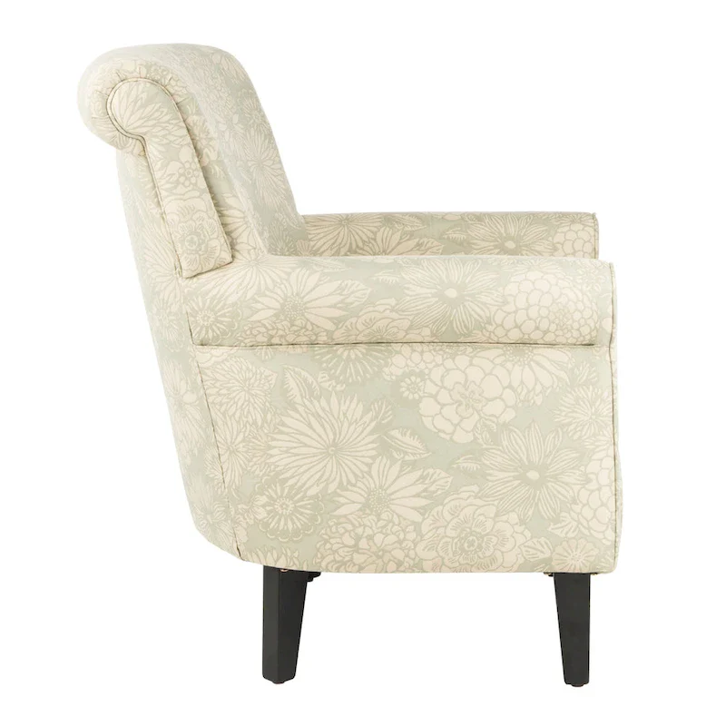 SAFAVIEH Gramercy Garden Motif Grey Club Chair - 30W x 33D x 32H