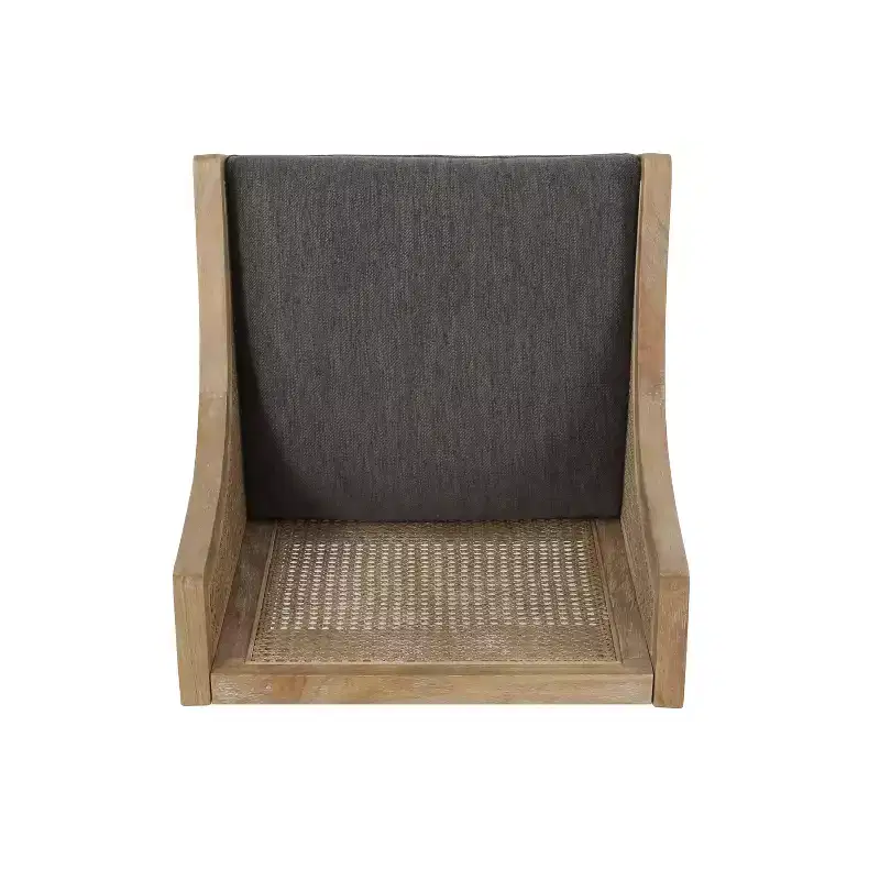 GDFStudio Deville Upholstered 25.5 inch Wood and Cane Counter Stools (Set of 2)