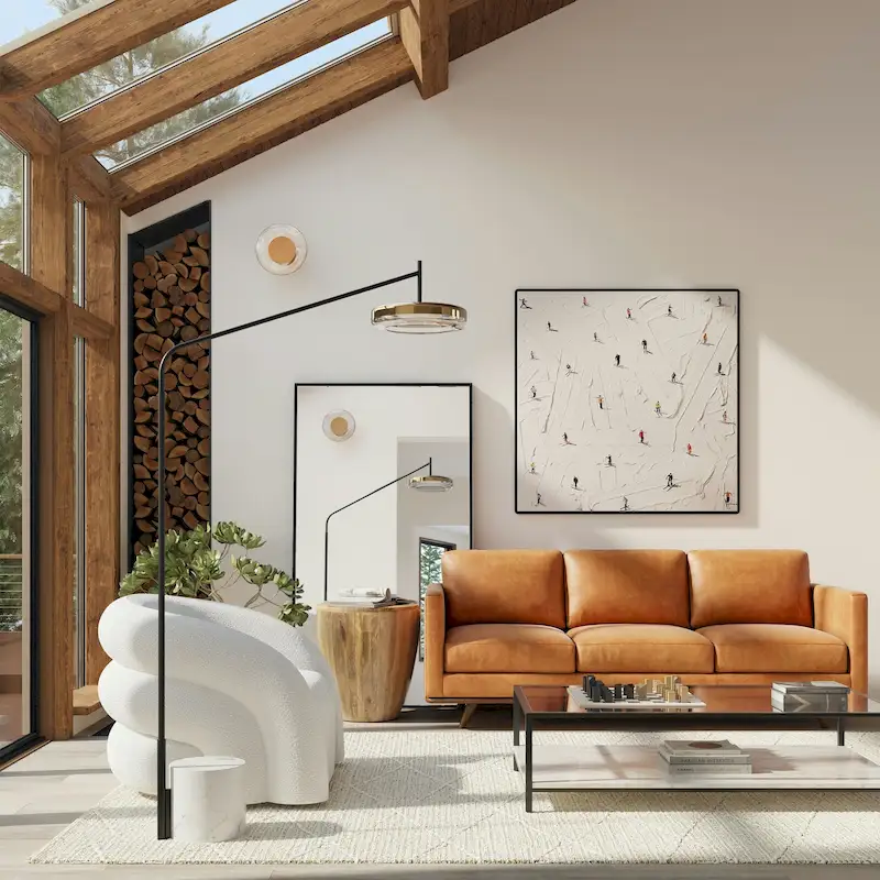 Poly & Bark Nolita 85 Sofa - Full Grain Genuine Italian Leather