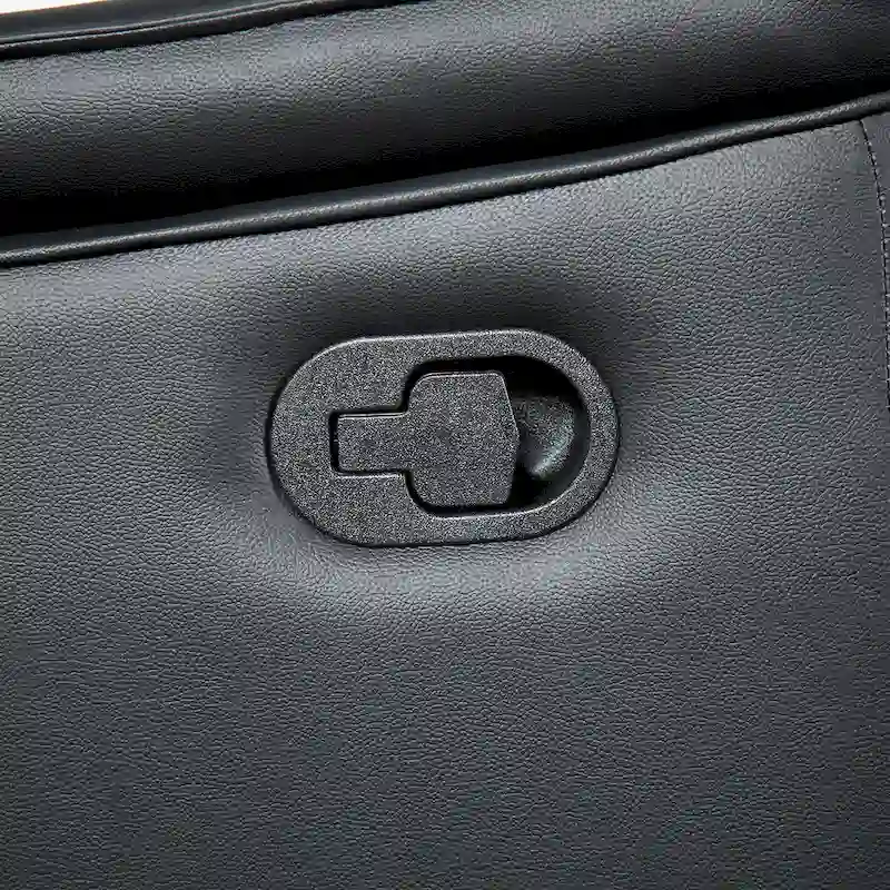 Furniture of America Marty Modern Leather Match Manual Reclining Sofa with Flared Padded Arms