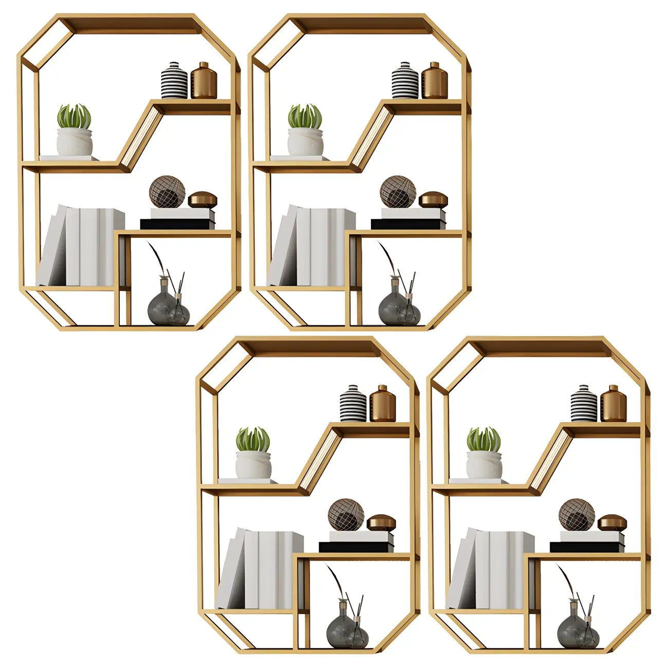 Simple Metal Black Wall-Mounted Wine Bottle Rack