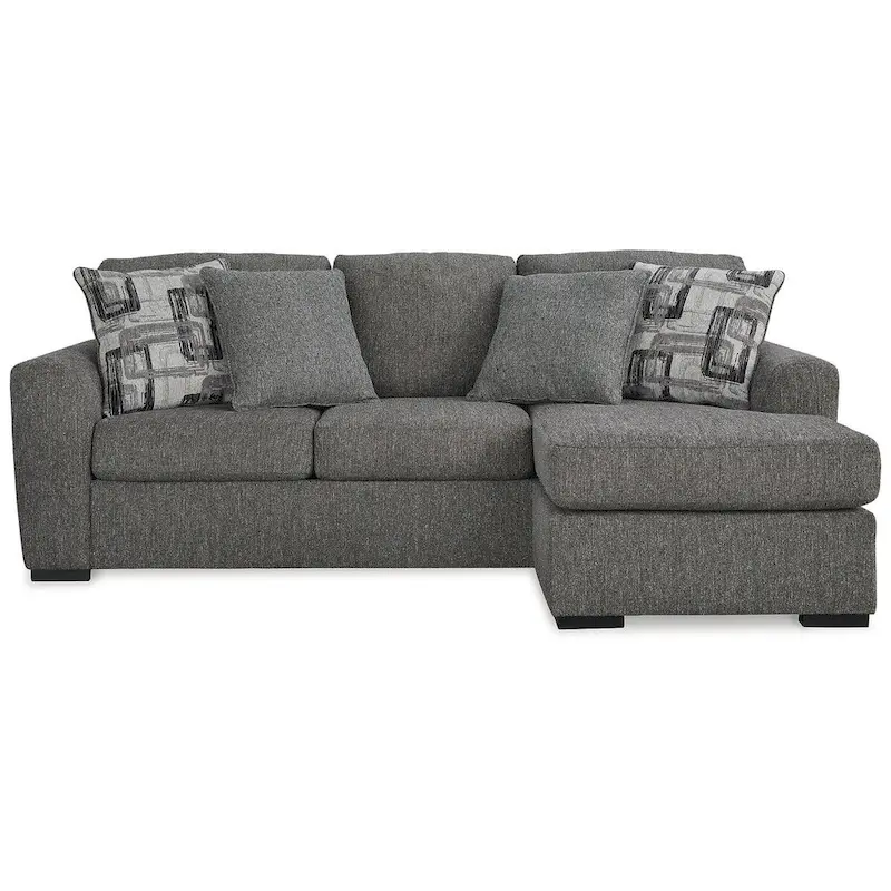 Signature Design by Ashley Gardiner Pewter Sofa Chaise - 101W x 63D x 40H