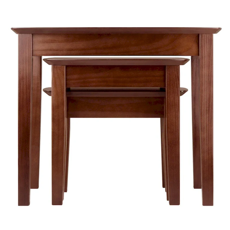 Bradley 3-Pc Nesting Table Set, Walnut - 26.8 x 18.7 x 21.9