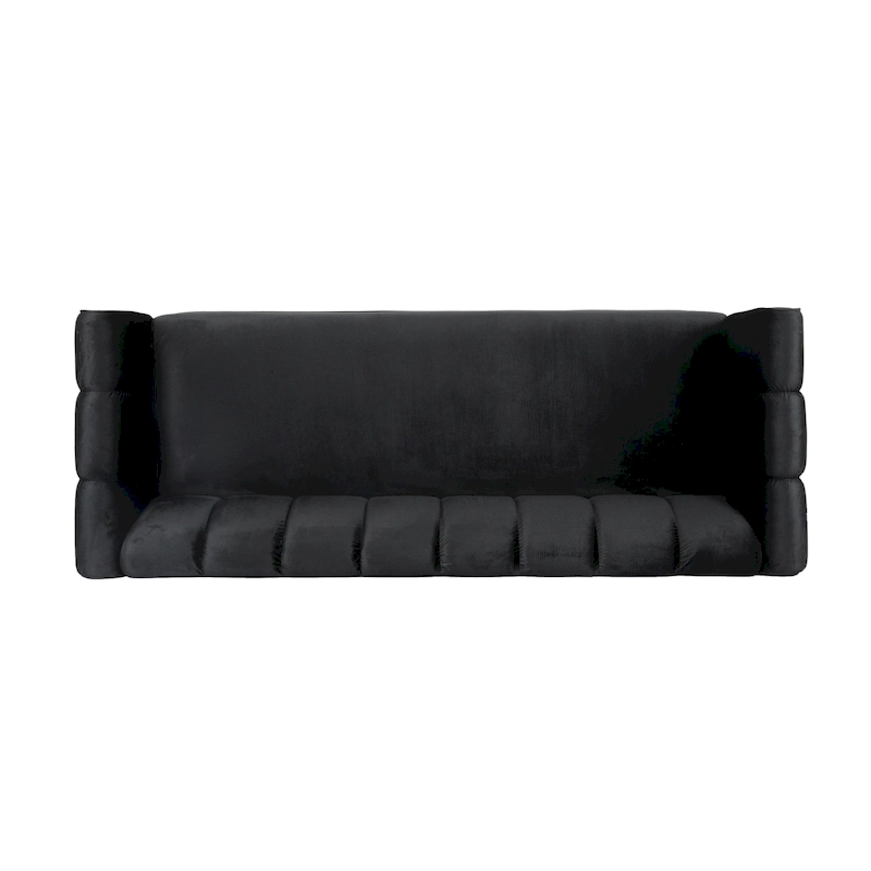 Bobran Modern Velvet 3-seat Sofa by Christopher Knight Home - 30.00 D x 83.25 W x 30.25 H