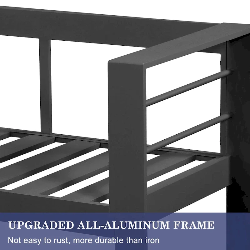 4 Pcs Patio Conversation Set with Propane Firepit