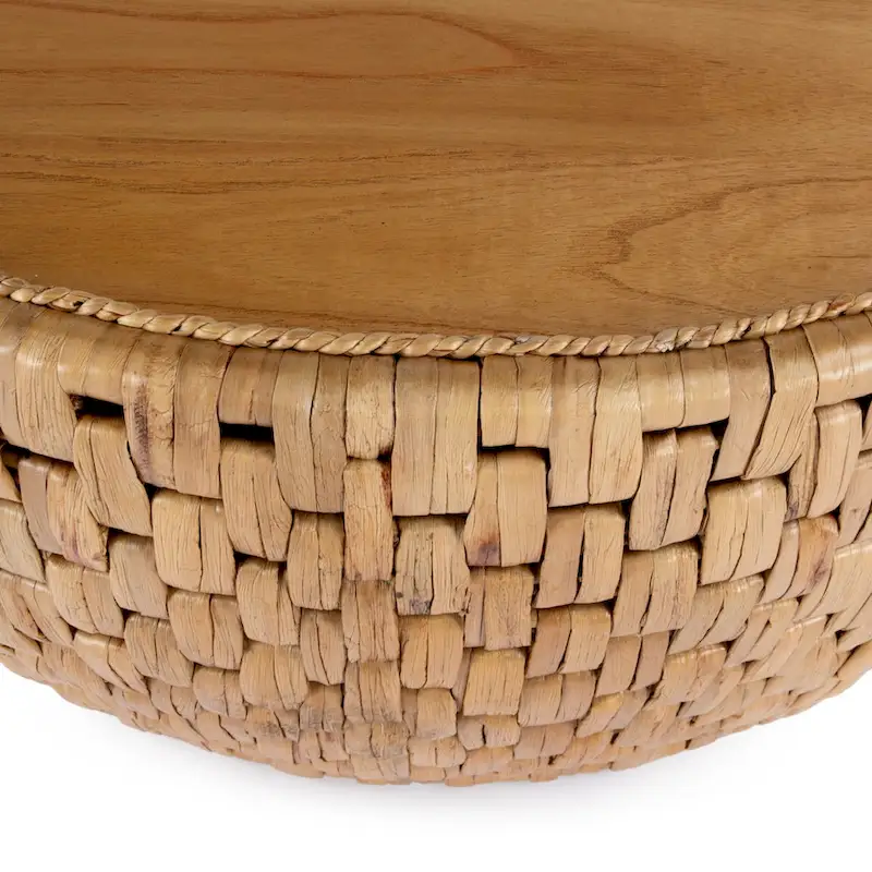 Captiva Round Rattan Drum Coffee Table