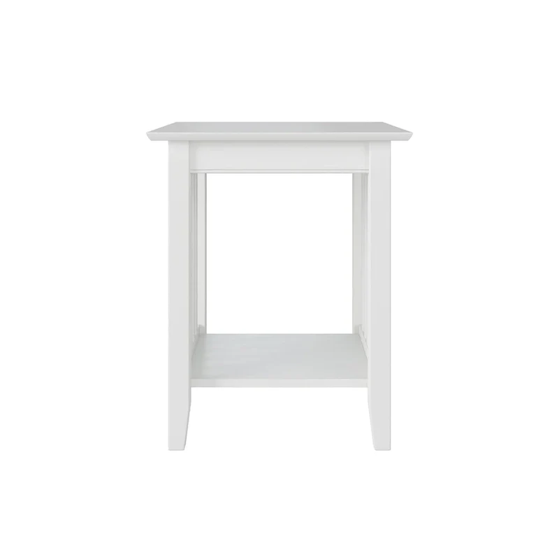 AFI Mission Printer Stand with Built-in Charger in White