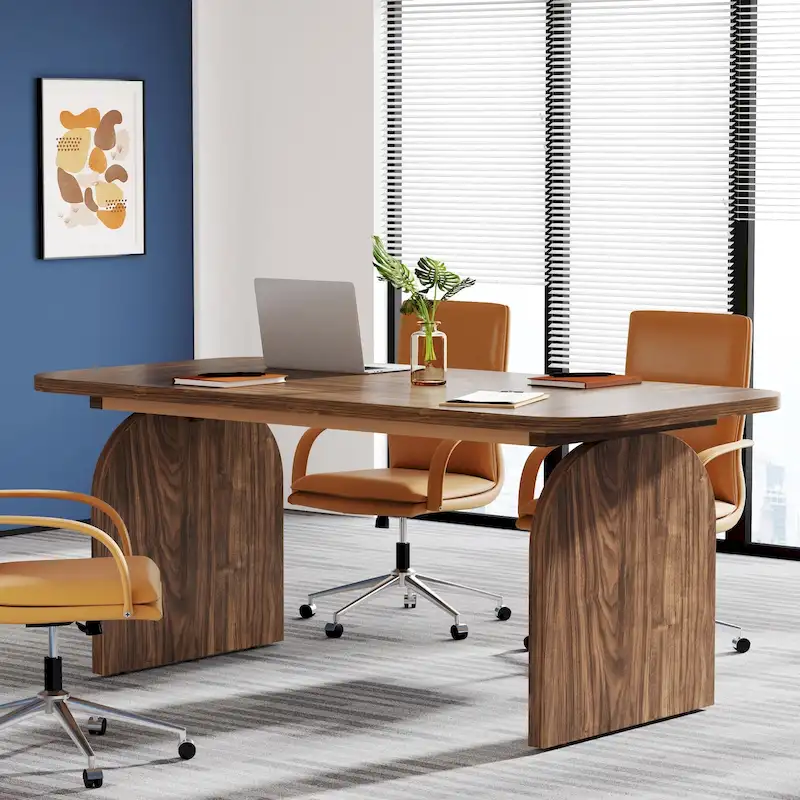 63-Inch Executive Desk, Rectangular Large Office Computer Desk Workstation