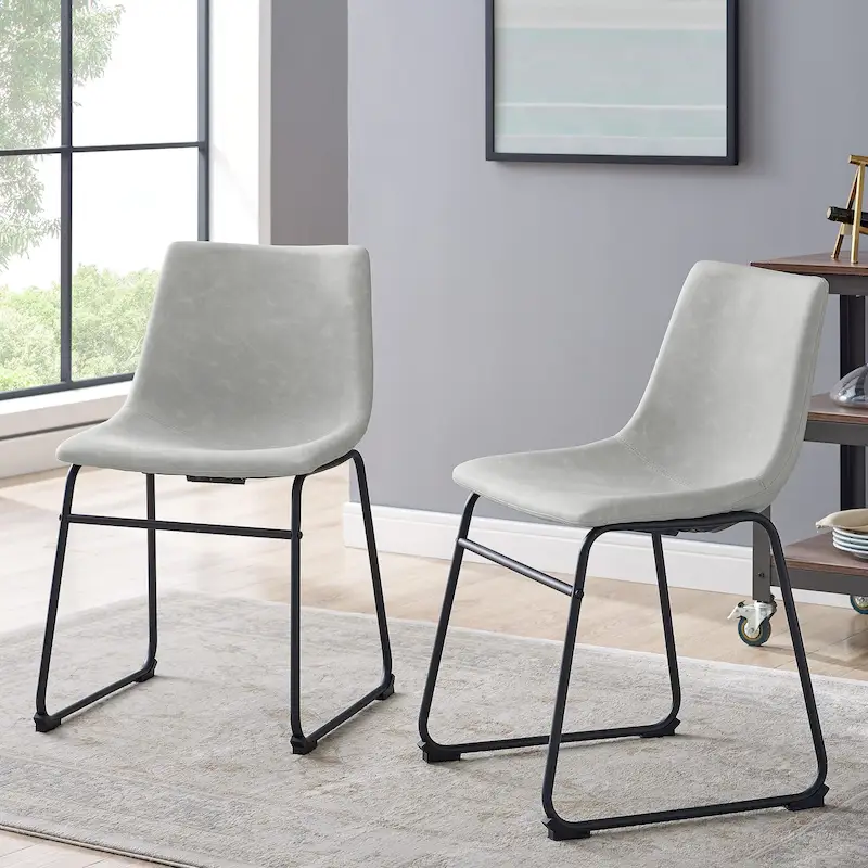 Faux Leather Dining Chair (Set of 2)