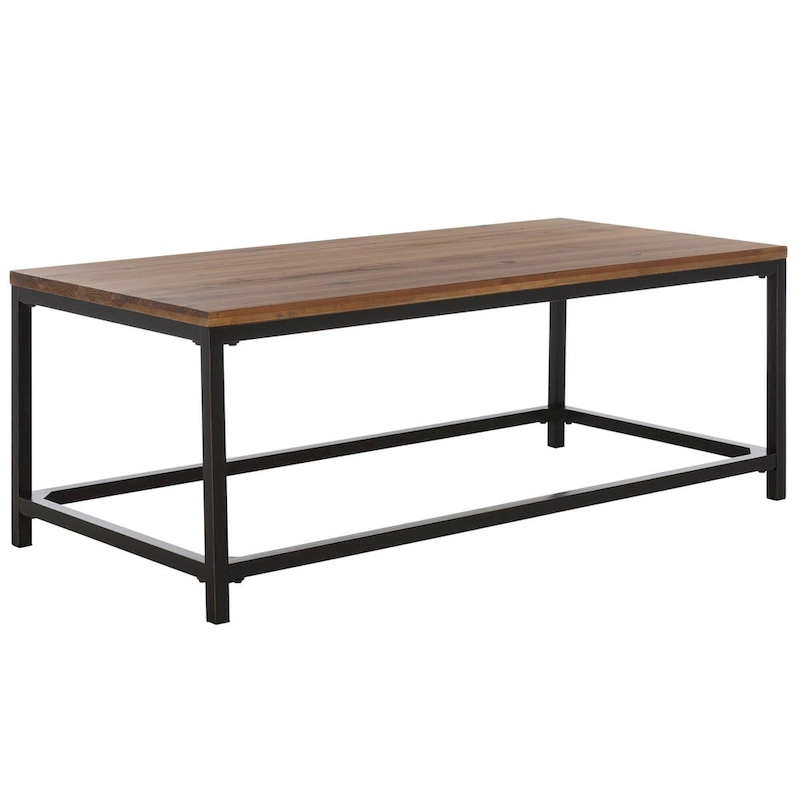 SAFAVIEH Aino Reclamined Wood Finish Coffee Table - 48 x 24 x 17.7 - 48Wx24Dx18H