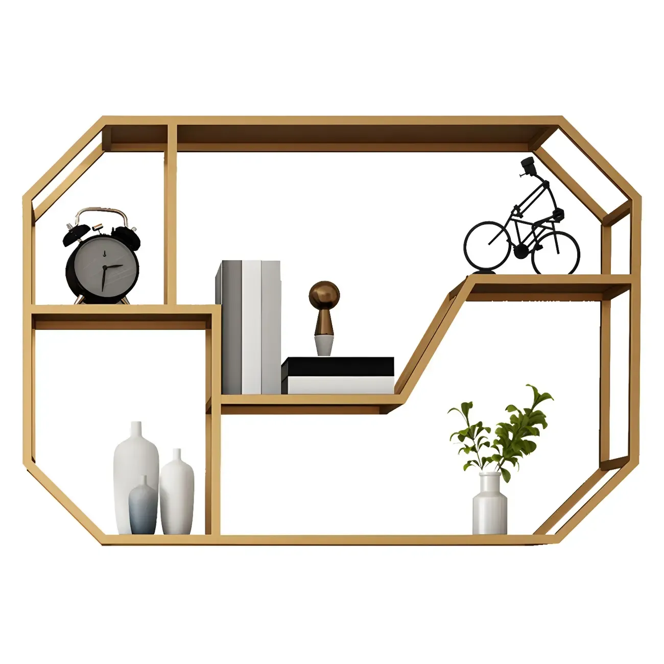 Simple Metal Black Wall-Mounted Wine Bottle Rack