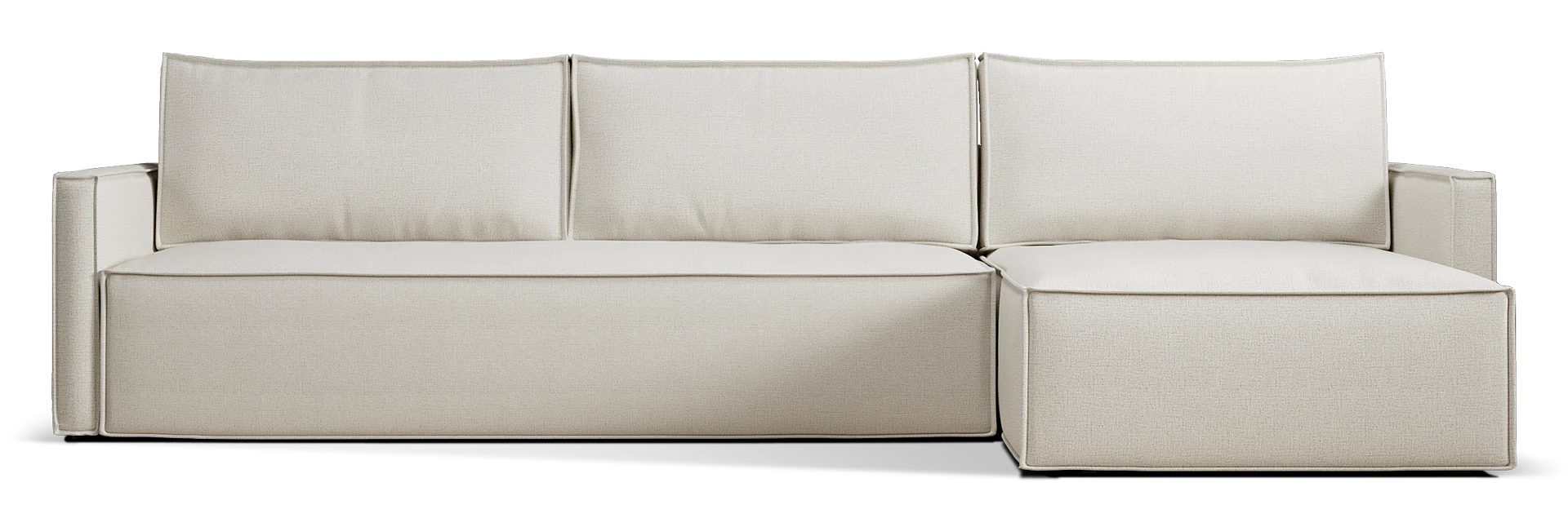 Newilla Slim Arms Sectional Sofa Bed
