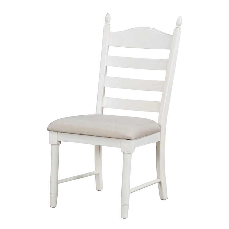 5 Piece Round Dining Table Set, Solid Wood Kitchen Table and Chair Set with Extendable Table and 4 Upholstered Chairs