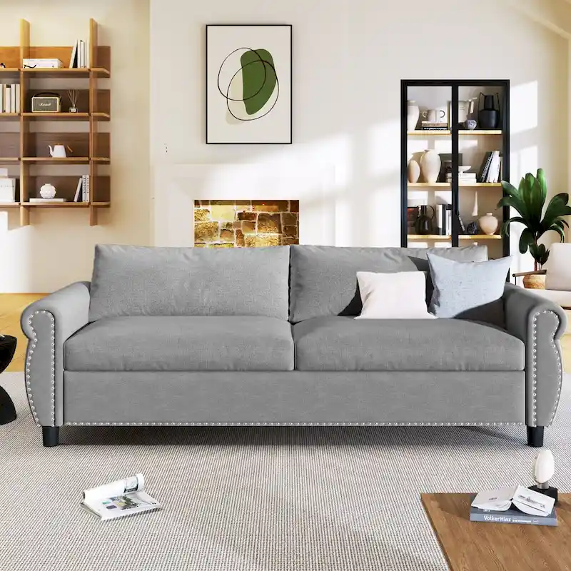 2-in-1 Sofa Bed Sleeper with Large Memory Mattress