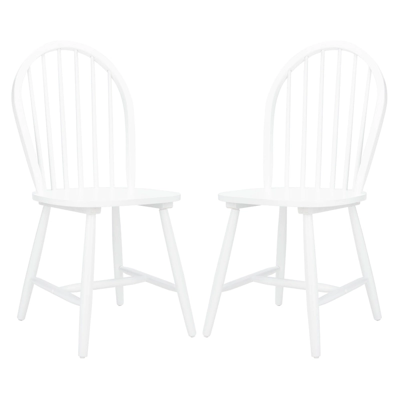 SAFAVIEH Delcie Spindle Oval Back Dining Chair (Set of 2) - 17.9  x 19.7  x 37  - 18Wx20Dx37H