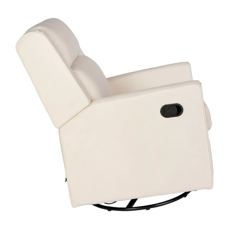 Manual Rocking Recliner Chair with Swivel and Gliding Motion