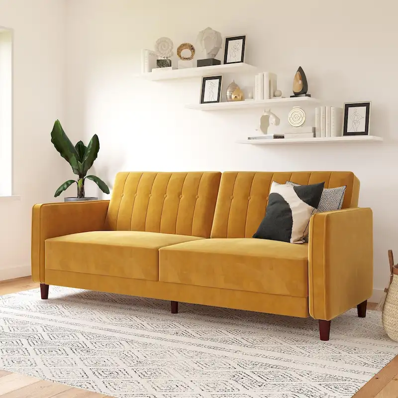 Avenue Greene Ivy Tufted Transitional Futon
