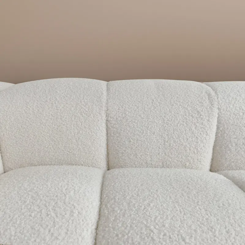 Teddy Velvet Loveseat Sofa with Armrest, 100.8