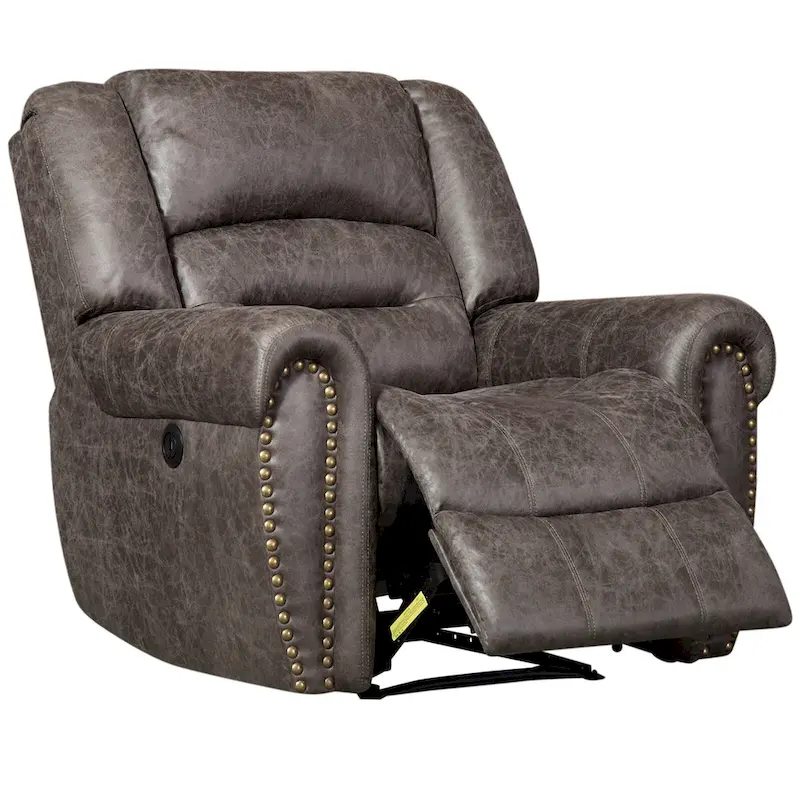 Overstuffed Manual Standard Recliner Chair Sofa