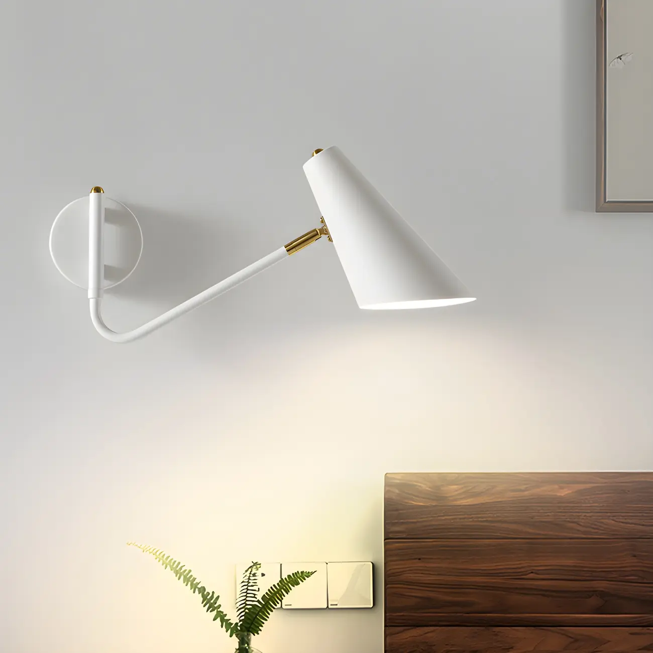 Modern Metal Simple Swing Arm Wall Light