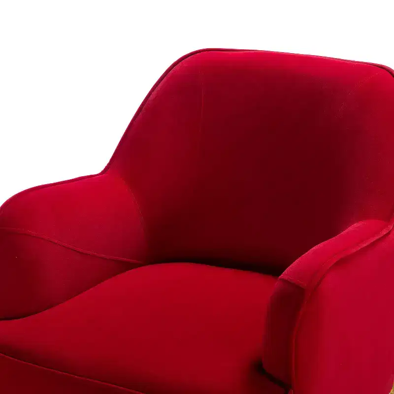 Odo Velvet Accent Comfy Living Room Arm Chair Upholstered Padded Seat Set of 2 | Karat Home
