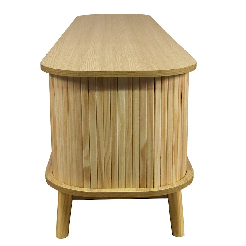 Modern Farmhouse Rattan TV Stand