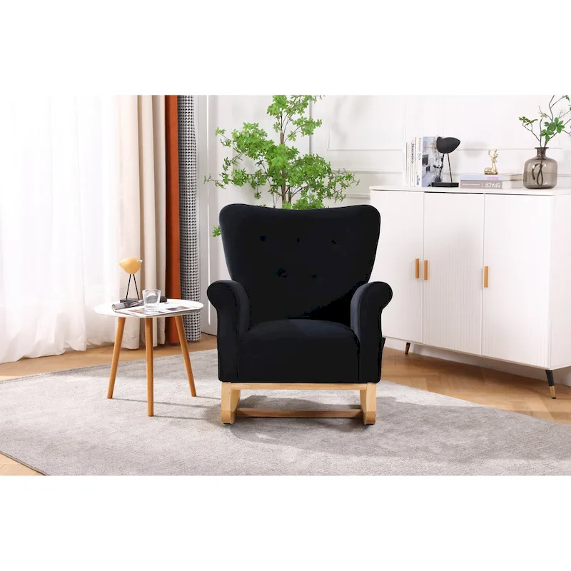 Velvet Rocking Chair