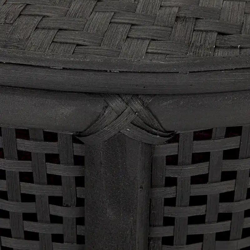 Bamboo and Rattan Accent Table