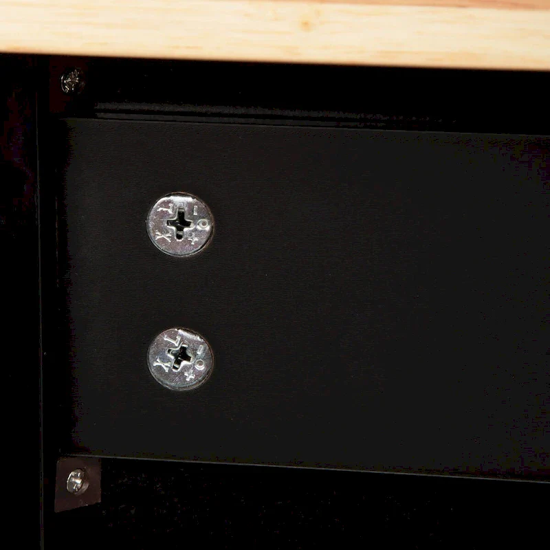 Mobile Kitchen Island & Kitchen Cart,With Extendable Rubber Wood Top and 3 Drawers - 53.93(L) x 17(W) x 36.22(H