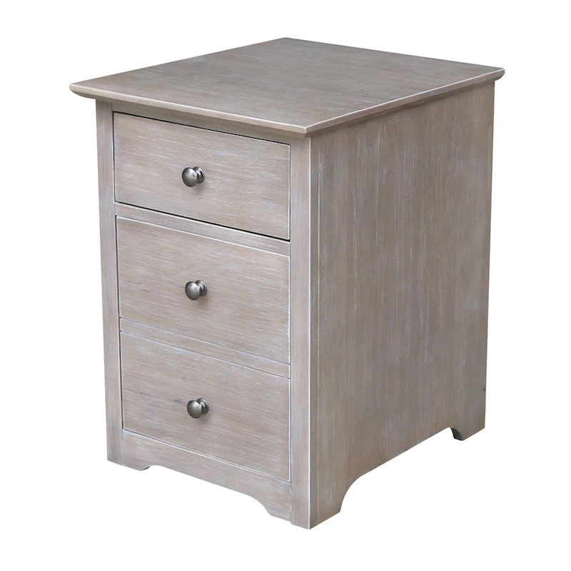 Two Drawer File Cabinet with Desk And Chair