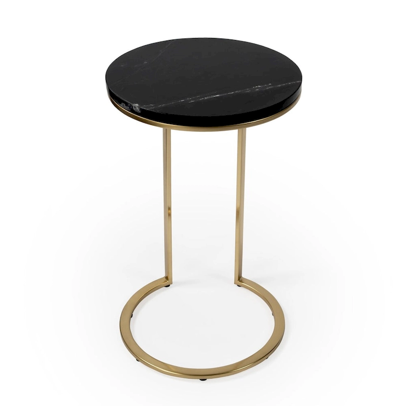 Butler Shounderia Black Marble Accent Table