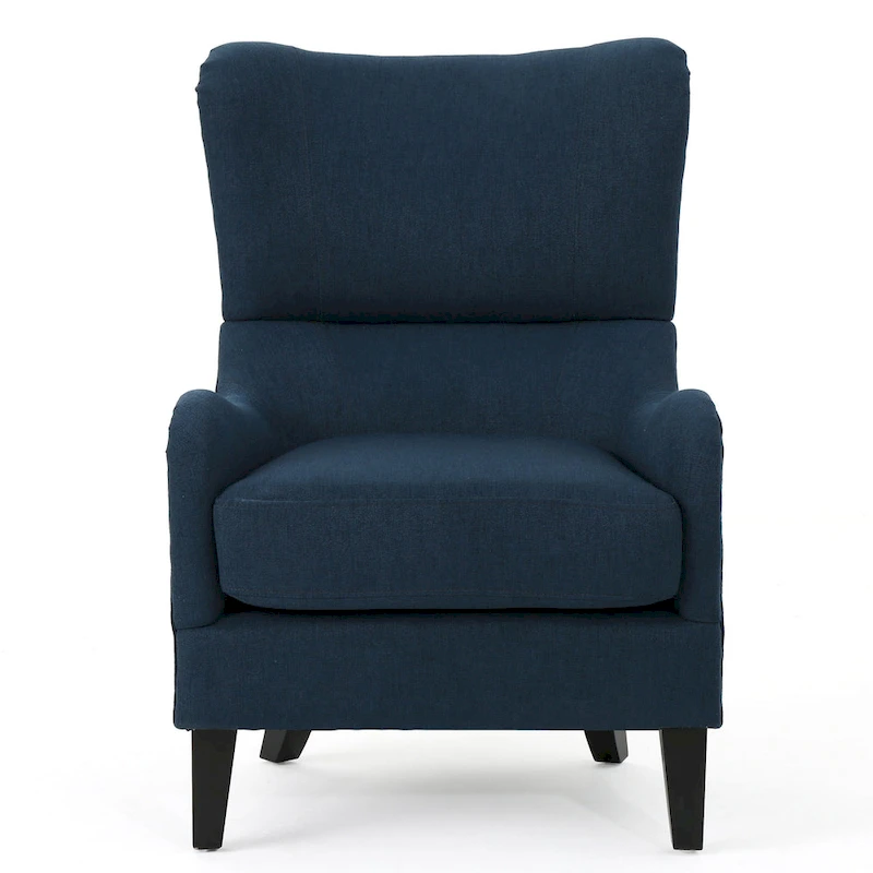 Navy Blue 27 High Back Accent Chair with Wing Back