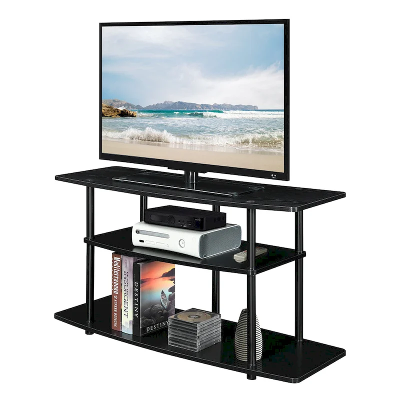Convenience Concepts Designs2Go No Tools 3 Tier Wide TV Stand