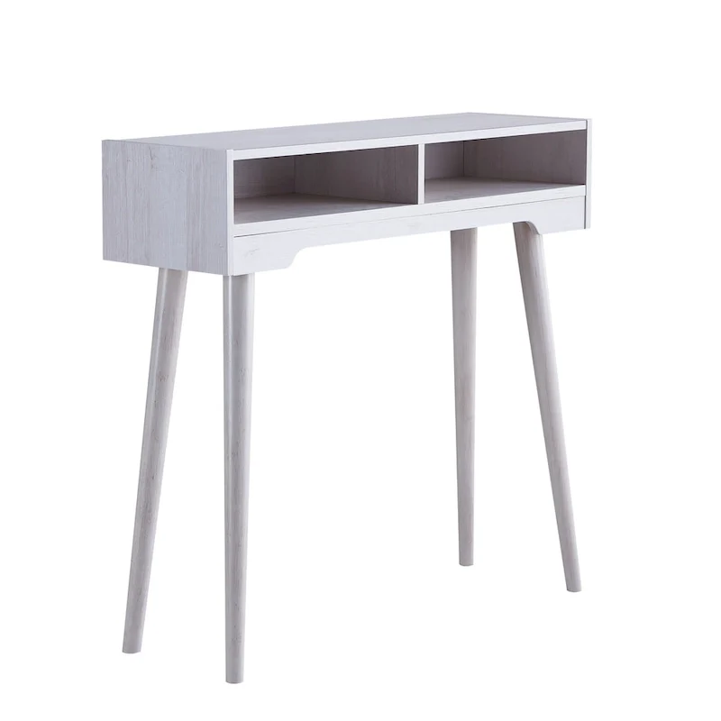 Sury Mid-Century Modern 36-inch 2-Shelf Console Table