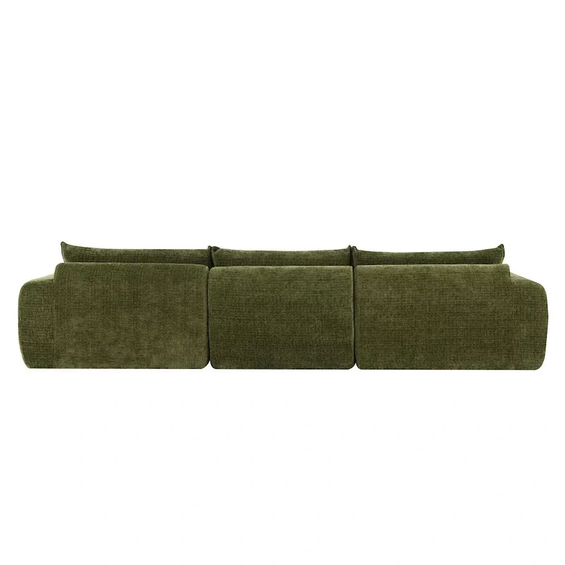 116  Fully Compressed Sofa with High Density Foam,Particle Chenille