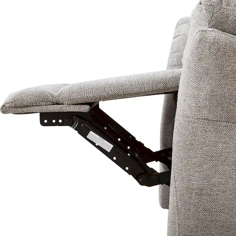 Swivel Rocker Fabric Recliner Chair Manual Reclining Sofa Set of two