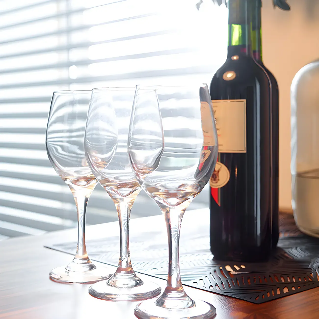 Industrial Brown Wooden 3-Tier Rear Shelf Bar Tables