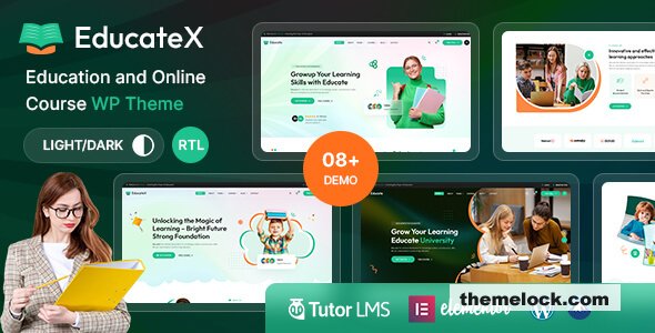 EducateX v1.0 - Education & Online Course WordPress Theme + RTL