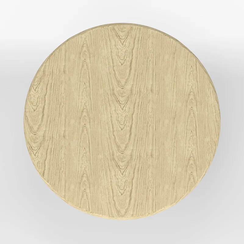 42 Wood Pedestal Base Double Drop Leaf Dining Table