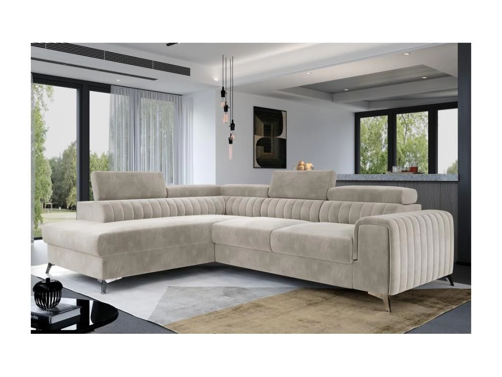 Corner Sectional Sofa - Beige