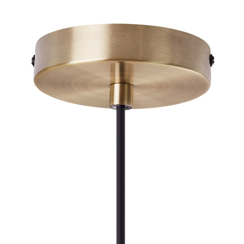 Charlotte River of Goods Metal and Woven Hemp Rope Hanging Pendant Light - 15.5  x 15.5  x 15.75/62.75