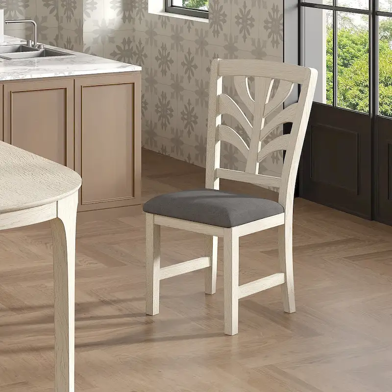 VECELO 5/7 Piece Dining Table Set Consist of an Oval Dining Room Table