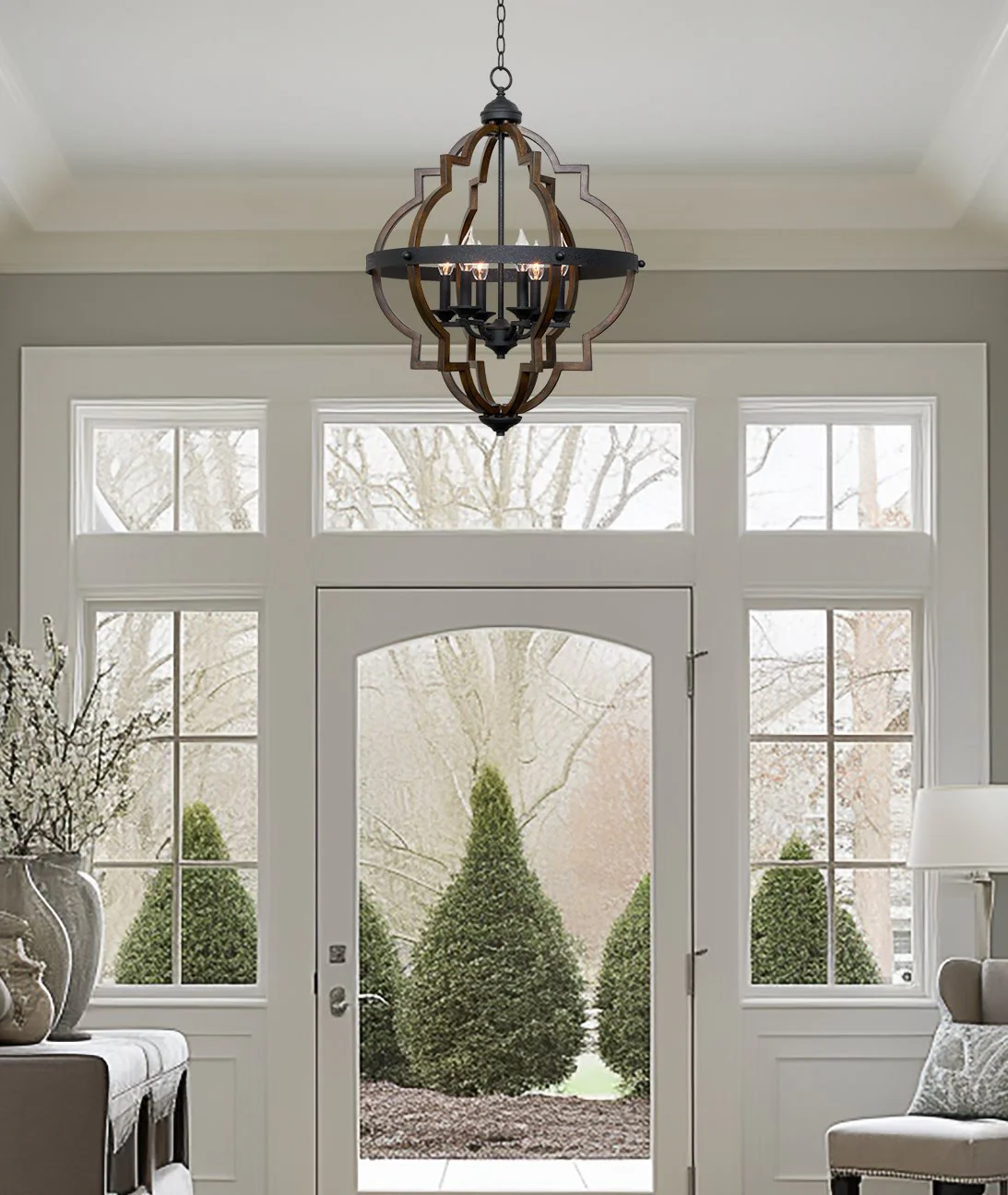 Capistrano 28 6-Light Rustic Farmhouse Chandelier