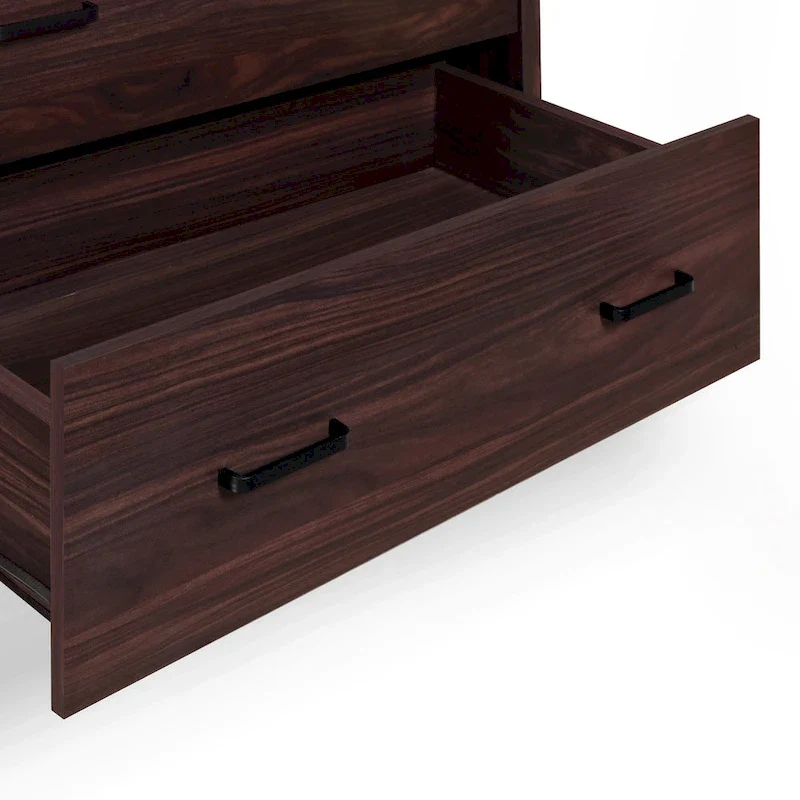 5 Drawer Chest,Sonoma Gray Oak/Walnut