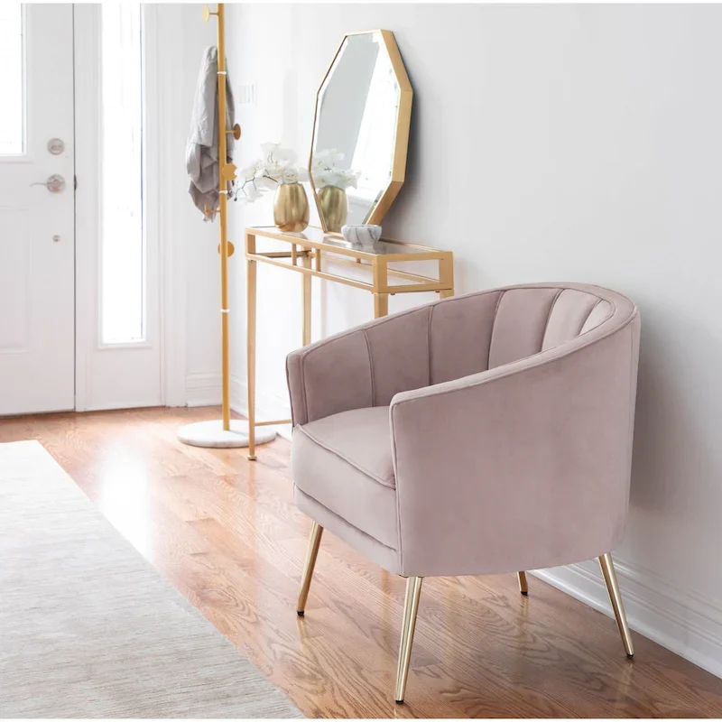 Modern Velvet Accent Chair