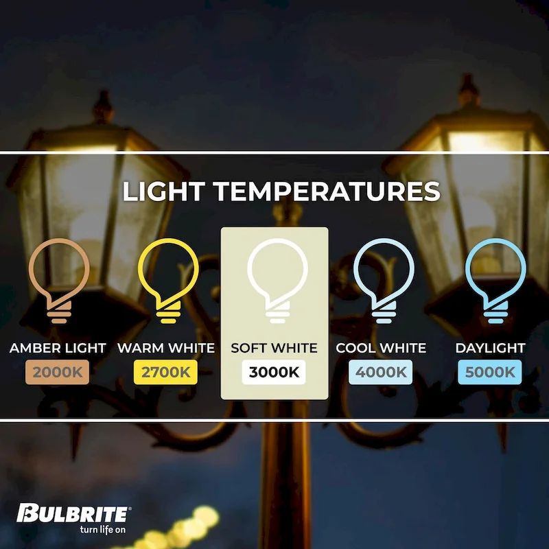 Bulbrite Dusk to Dawn Pack of (4) 9 Watt A19 LED Light Bulb with Frosted Glass Finish and Medium (E26) Base