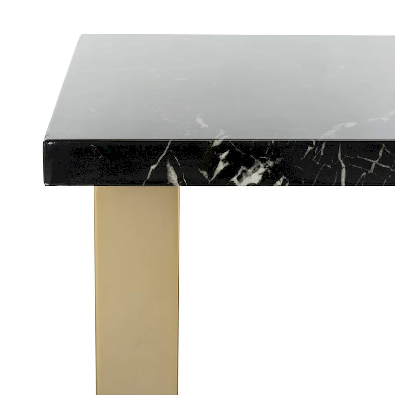 SAFAVIEH Bea Black/ Brass Square Coffee Table - 31.5 x 31.5 x 15.8 - 32Wx32Dx16H
